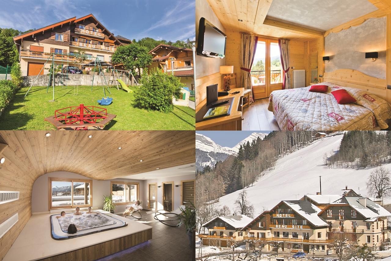 Logis Hotel & Spa Beau-Site Saint-Jean-de-Sixt Bagian luar foto