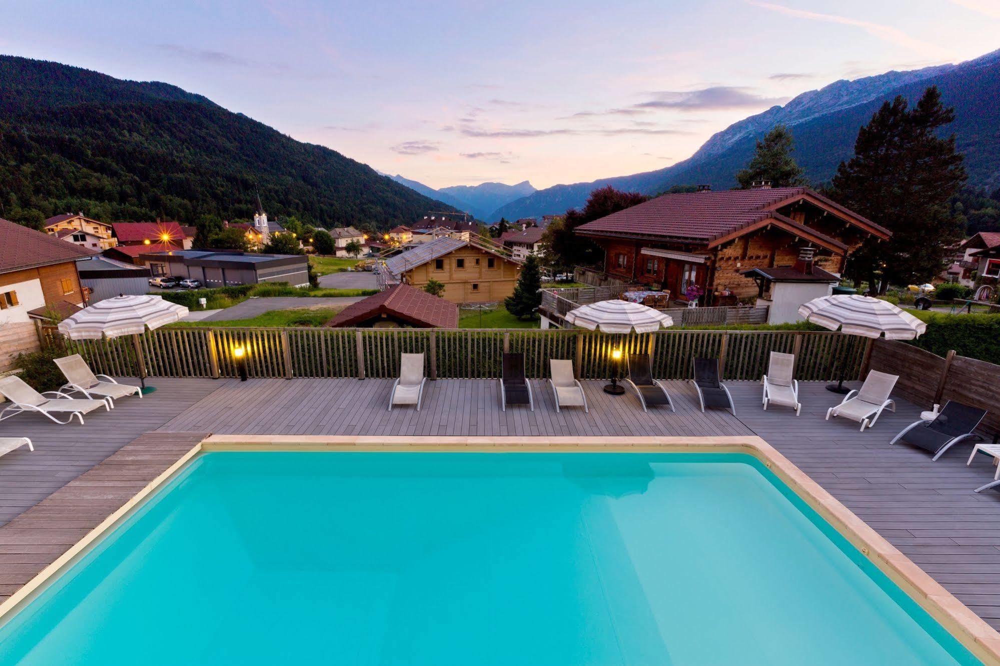 Logis Hotel & Spa Beau-Site Saint-Jean-de-Sixt Bagian luar foto