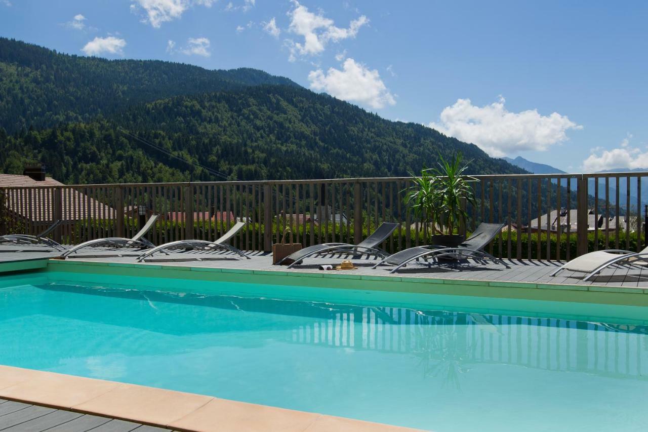 Logis Hotel & Spa Beau-Site Saint-Jean-de-Sixt Bagian luar foto